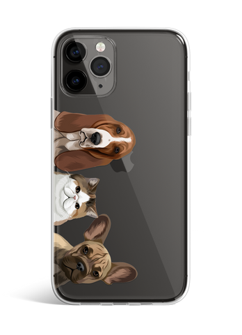 Three Pet Phone Case