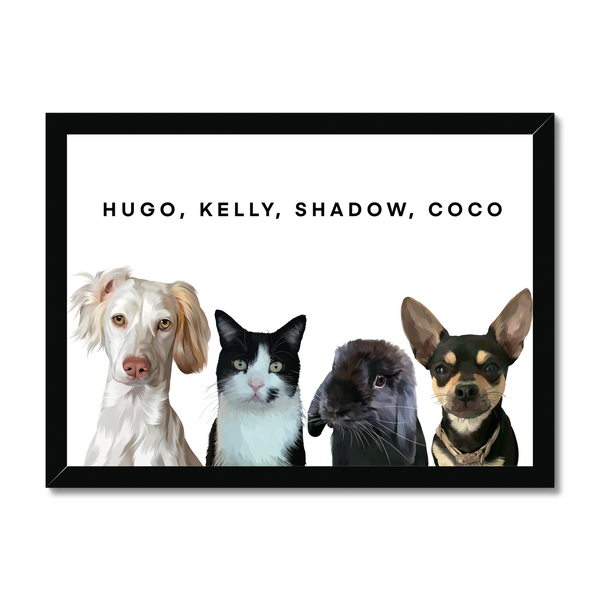 Two Pet Custom Pawtrait